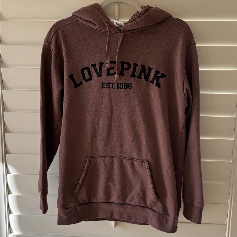 PINK Victoria's Secret Brown Hoodie Sweater
